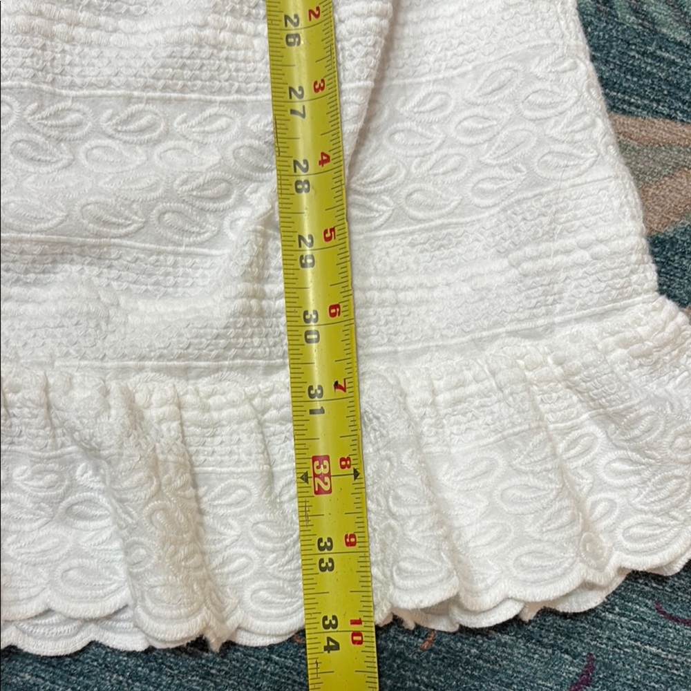 Melissa Odabash Layla white Lace Beach Dress with Tassel Tie M - Picture 5 of 6
